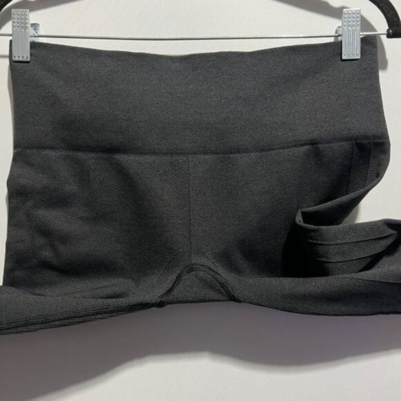 Lululemon In The Flow Crop II Yoga Training Leggings Size 4 Heathered Deep Coal - Picture 6 of 7